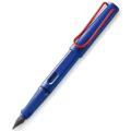 LAMY サファリ ブルー L14R EF（極細字）ﾚｯﾄﾞクリップ  万年筆