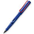 LAMY サファリ ブルー L14R F（細字）ﾚｯﾄﾞクリップ 万年筆